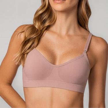 Imagem de Sutiã Lupo Original Loba Sem Costura Top Com Bojo Removível, Nude, GG