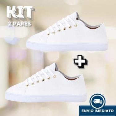 Imagem de Kit tenis feminino adulto queima de estoque  outono/inverno dia a dia 