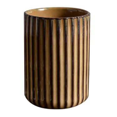 Imagem de Luxshiny Caneca de cerâmica retrô de água superfície lisa para chá e fundo plano mais estável design leve e fácil de transportar para uso diário