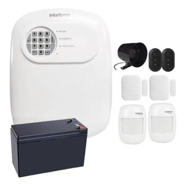 Imagem de Kit Alarme Sem Fio Intelbras ANM 24 NET com 4 Sensores e Acesso Via Ap