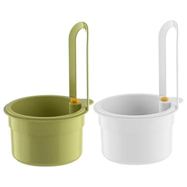 Imagem de Cesta coletora de alimentos para pia, cesta coletora de alimentos 2 peças de malha fina pendurável ralo de cozinha fácil de limpar ralo de plástico para cozinha doméstica
