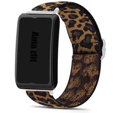 Imagem de Lamshaw Compatível com pulseiras Amazfit Helio, pulseira de reposição ajustável de nylon elástico para homens e mulheres, compatível com Amazfit Helio Fitness Tracker, One Size, Nylon, Sem Pedra