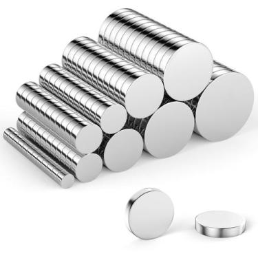 Imagem de Ímãs redondos MAGABALLNET 200PCS Neodímio 5x2/6x2/8x2/6x3/8x3mm