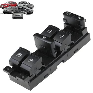 Imagem de Comando Botão Vidro Elétrico Porta Motorista Golf Passat 1999 2000 2001 2002 2003 2004 2005 2006 2007 2008 2009