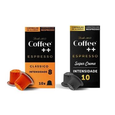 Imagem de Kit com 20 Cápsulas Para Nespresso Coffee Mais Classico e  Intenso Sup