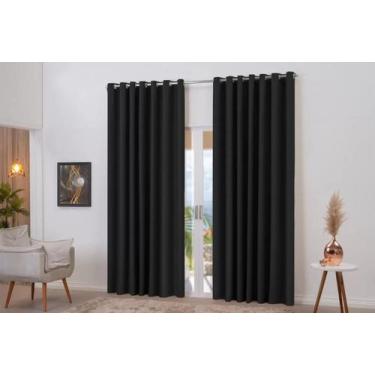 Imagem de Cortina Blecaute de Tecido Grosso Blackout 6 Metros Corta Luz 6,00x2,8