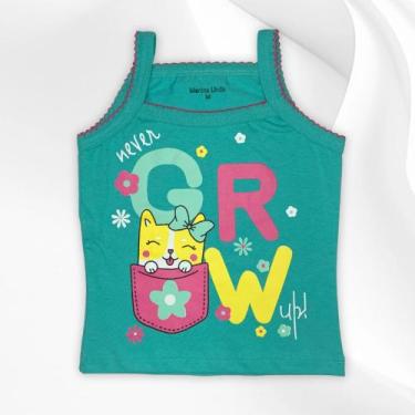 Imagem de Kit Com 6 Camisa Infantil e Regata Menina 2 de cada modelo - TJ KIDS, 