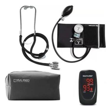 Imagem de Kit Acadêmico Para Enfermagem PAMED Com Oxímetro E Estojo, Preto