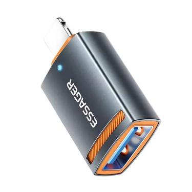 Imagem de Adaptador Otg Para Usb Lightning Compatível Com Ios - ESSAGER