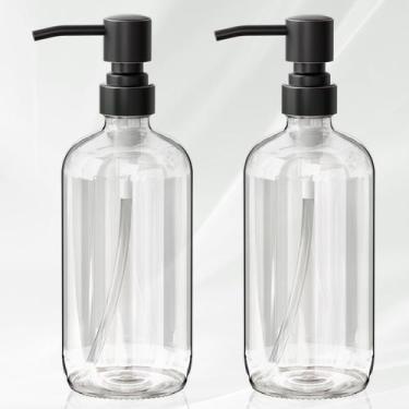 Imagem de Dispensador de sabonete AmazerBath Glass 500 ml, pacote com 2 unidades
