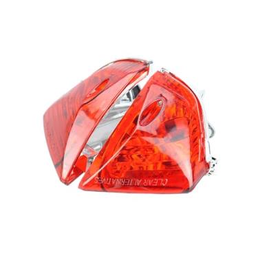 Imagem de TOPZONE Adequado para Suzuki GSX-R1000 (Ano 2005-2006); GSX-R600/GSX-R750 (Ano 2006-2007); Lente de lâmpada pisca-pisca frontal de motocicleta (vermelha)