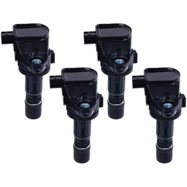 Imagem de YOMALL 4 peças de bobinas de ignição UF672 pacote de bobinas de ignição serve para 2013-2015 ILX 2.0L, 2012-2015 Civic 1.8L, 2016-2021 HR-V 1.8L, 30520R1AA01 peças de reposição