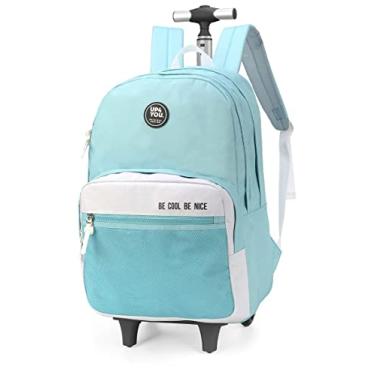Imagem de Mochila de Rodinha Juvenil Be Cool Be Nice Up4You Ref.51609 (VERDE)