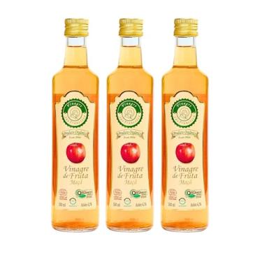 Imagem de Kit 3 Vinagre De Maçã Orgânico Acidez 4,2% São Francisco 500 ml