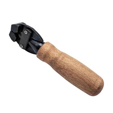 Imagem de MERIGLARE Alicate de fixação manual ajustável antiderrapante com cabo de madeira e cabo oco, torno de mão para trabalho com arame e relógio