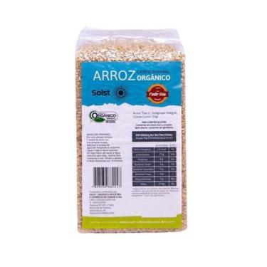 Imagem de Arroz Cateto Orgânico Integral (Tipo Japonês) Solst 1 Kg
