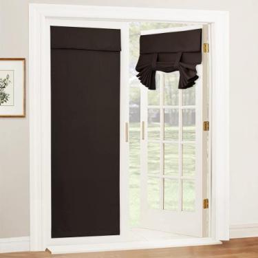 Imagem de Cortina de porta RYB HOME Tricia Blackout Brown 26x69 cm