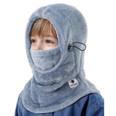 Imagem de Máscara de esqui Balaclava HAITHO Kids Thermal Fleece 2-12 anos azul