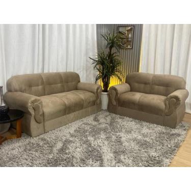 Imagem de Sofás 2 e 3 Lugares Encanto Beleza e Praticidade - Alpoim, Bege