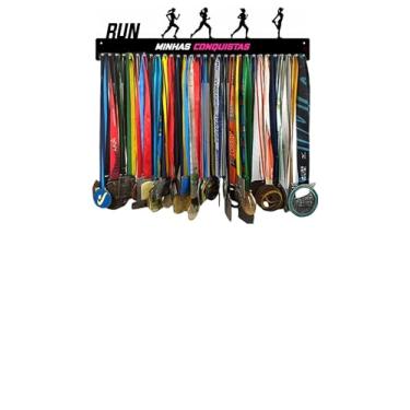 Imagem de Porta Medalhas Corrida de Rua Feminino 61cm Comprimento
