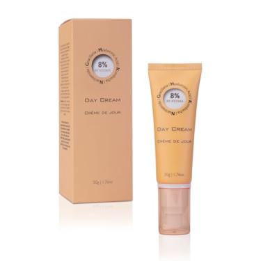 Imagem de KEDMA 8% – Creme de dia hidratante com ácido hialurônico e colágeno – brilho e tom – kombucha e niacinamida – todos os tipos de pele – sem parabenos, sulfato e silicone – 50 g