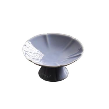 Imagem de prato de lanche Prato de tempero cerâmica, bandeja multiuso, prato servir, fruteira, utensílios cozinha tigela de sopa(Purple)