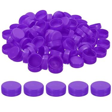 Imagem de PATIKIL Tampa de garrafa de plástico interna de 38 mm/1,5 polegadas, 200 peças de substituição de tampa de garrafa de parafuso, tampas de jarro de armazenamento para artesanato, faça você mesmo, suco