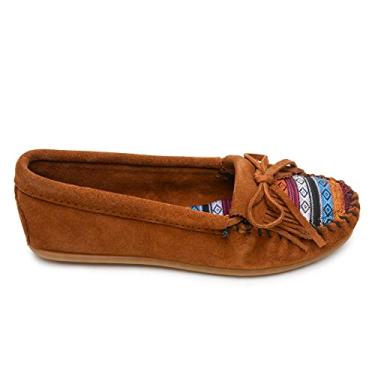 Imagem de Minnetonka Mocassins Femininos Kilty Hardsole, Arizona Fabric, 11