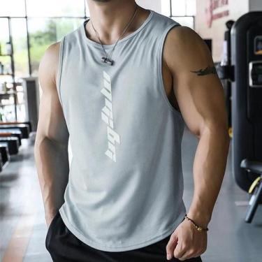 Imagem de Colete Masculino de Malha para Corrida - Secagem Rápida para Academia 