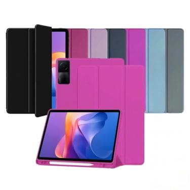 Imagem de Capa Smart Case para Xiaomi Redmi Pad SE 11'' – Magnética, Sleep/Wake, Suporte para Caneta, Tampa Magnética e Suporte Integrado (Magenta, Redmi Pad SE 11'' (Apenas capa))