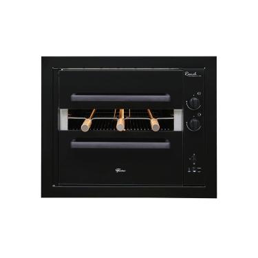 Imagem de Churrasqueira a Gás Embutir Fischer Ranch 3 Espetos Preta Bivolt 36170