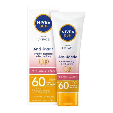 Imagem de Protetor Solar Facial Nivea Sun Beauty Expert Pele Normal a Seca FPS 60 50g