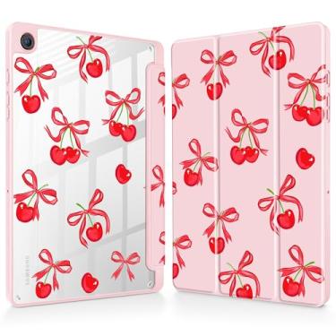 Imagem de May Chen Capa para Samsung Galaxy Tab A9 Plus de 11 polegadas 2023, suporte de lápis embutido com capa à prova de choque, capa traseira transparente transparente, despertar/hibernar automaticamente