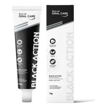Imagem de Creme Dental Vegano Juan Rosé Black Action  Carvão Ativado, Menta Aloe