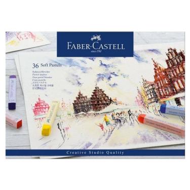 Imagem de Giz pastel seco longo Creative Studio 36 cores Faber-Castell