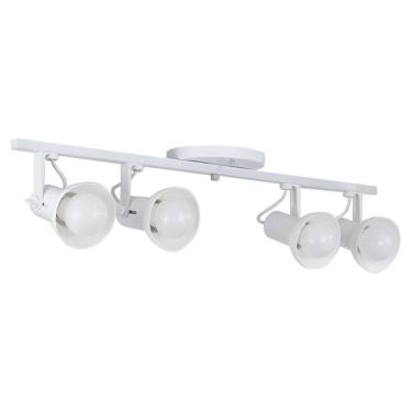 Imagem de Spot Trilho 4 Sobrepor Direcionável E-27 Branco