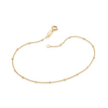 Imagem de Tornozeleira pepitas Rommane folheada a ouro - Rommanel