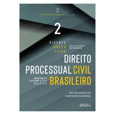 Imagem de Direito Processual Civil Brasileiro - Volume 2 - 24ª Ed 2025