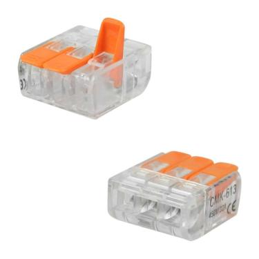 Imagem de 100X Conectores Emenda Compacto 3 Fios 2,5Mm - Cmk221-613