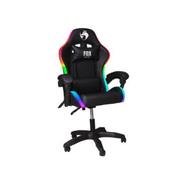 Imagem de Cadeira gamer fox racer rgb nordic preto