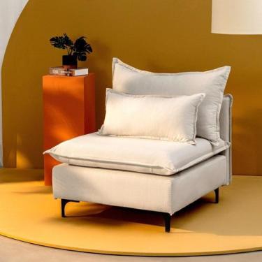 Imagem de Sofá Modular com Encosto Pé Metal Sôma CabeCasa MadeiraOriginals - Cab