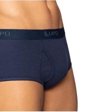 Imagem de Unidade cueca lupo slip com abertura frontal algodão 546, Marinho, P