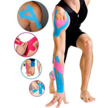 Imagem de Fita Elástica Adesiva Sports Kinesio Tape Bandagem-Unissex