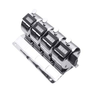 Imagem de Milageto Contador de Mesa, Contagem de 4 Dígitos, Contador de aço Inoxidável com Suporte de Base, 4 Unidades