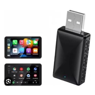 Imagem de Adaptador Android Auto e CarPlay Sem Fio, Conversor de Conexão Wireless, Compatível com iPhone e Android