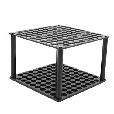 Imagem de TOPINCN Suporte para Pincel de Maquiagem Com 96 Slots, Suporte Organizador de Lápis Cosméticos Acrílicos, Recipiente de Armazenamento de Ferramentas Clear Beautys, Porta-marcador de (Preto)