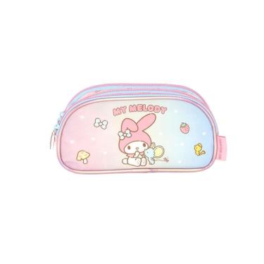 Imagem de Estojo My Melody Triplo Infantil Meninas Escolar Passeio