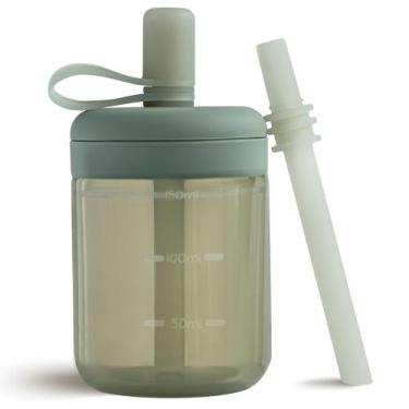 Imagem de Copo de treinamento para bebês Moonkie 150 ml de palha de silicone sem