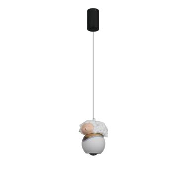 Imagem de Pendente Infantil Ovelhinha 15cm Led 10W 3200K Bivolt 16211-PL