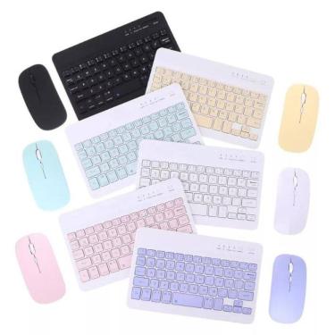 Imagem de Teclado E Mouse Compatíveis Bluetooth, Teclado Sem Fio